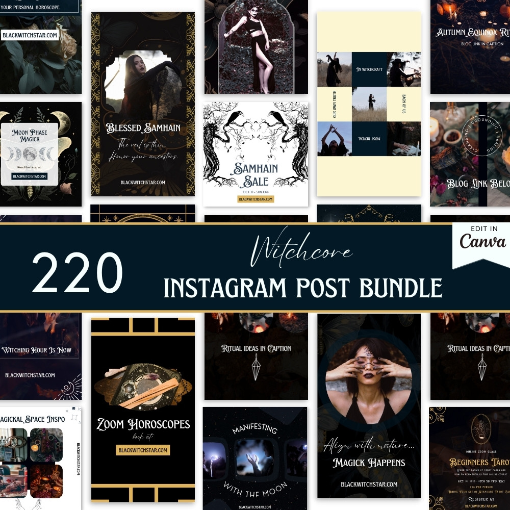 Witch Canva Templates for Instagram