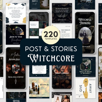 Witch Canva Social Media Templates for Instagram
